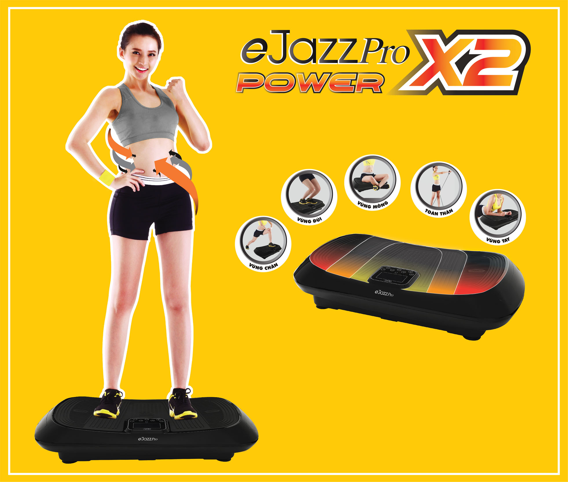 Máy Rung Toàn Thân OKIA eJazz Pro + [TẶNG ĐỆM MASSAGE 8 TRIỆU VNĐ]