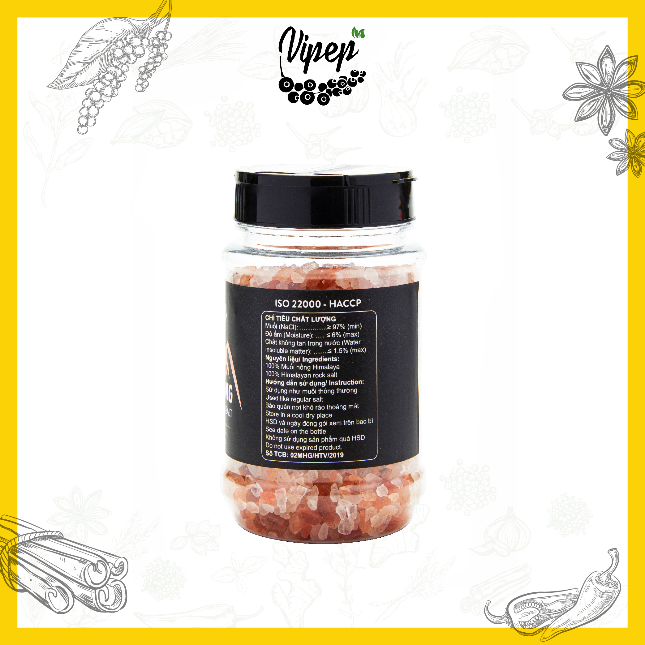 Muối Hồng Himalaya Vipep Dạng Hạt