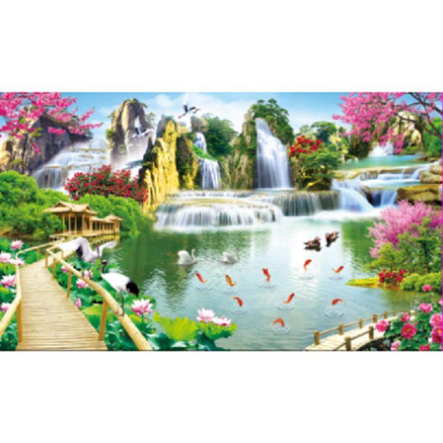 Tranh thêu Bồng lai tiên cảnh - LV3290