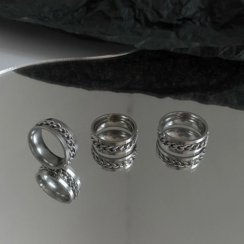 Vòng Tay Lắc Tay Dạng Dây Chuỗi Thiết Kế Đơn Giản Cho Nam Và Nữ Mắt Xích Titan Cuban - TIN Chain Xích Cam Accessories