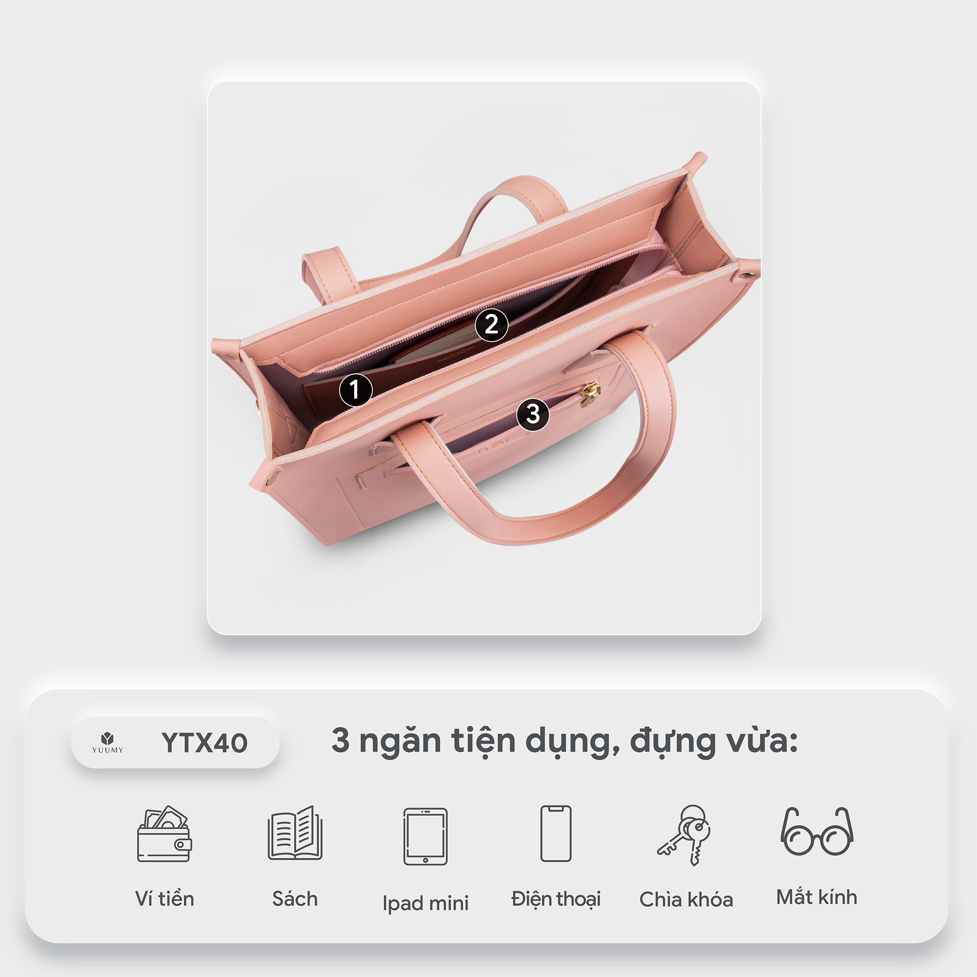 Túi xách nữ công sở YUUMY Seasand YTX40