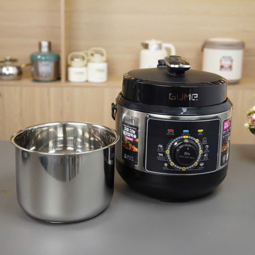Nồi áp suất điện đa năng Gu Me Hàn Quốc GM-PC2838 dung tích 6L, công suất 1000W - Hàng chính hãng