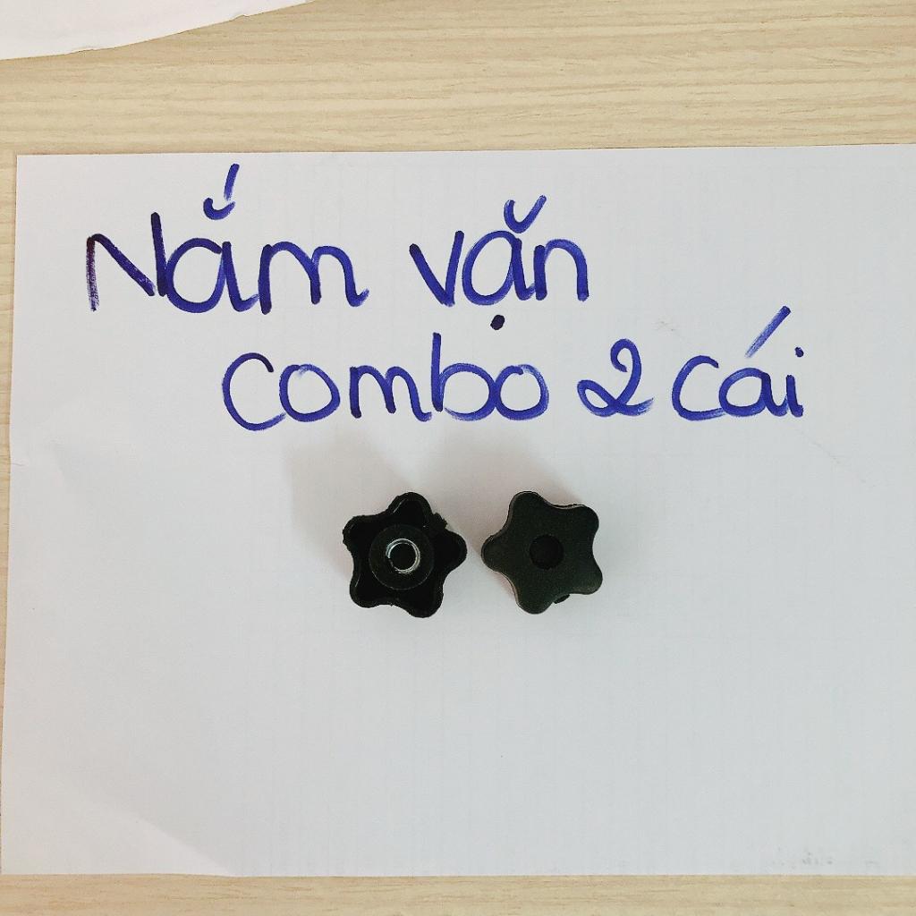 Núm vặn tay bông mai nhựa ren bằng thép