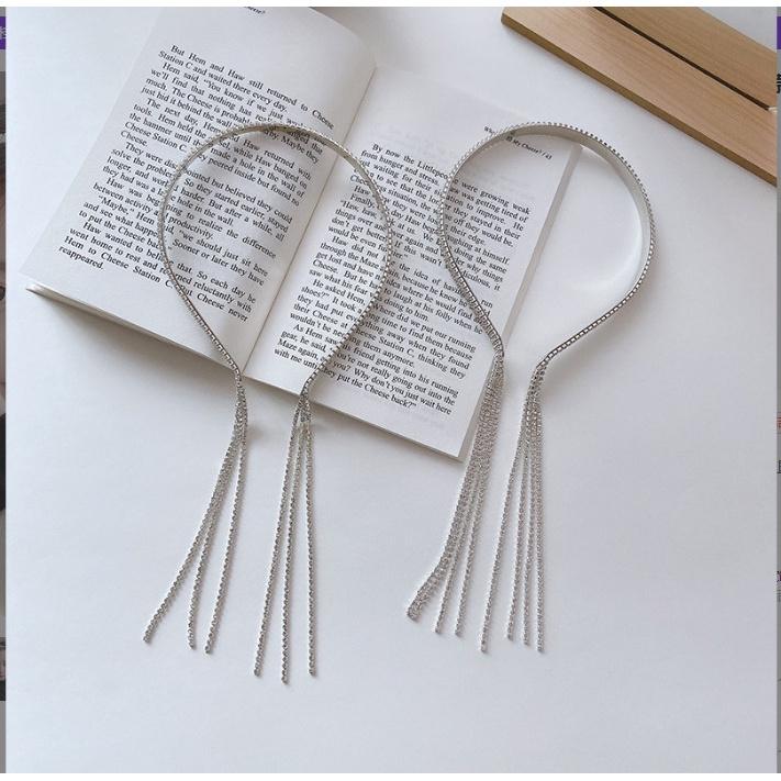 CÀI TÓC ĐÍNH ĐÁ MỎNG PHÔI TUA