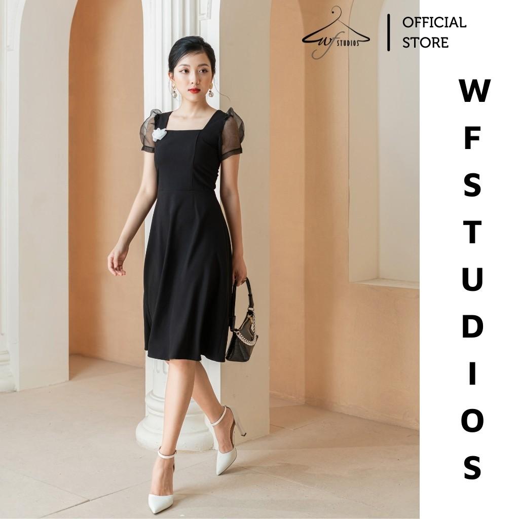 Váy cổ vuông tay bồng-Lexi Dress-V06-wfstudios
