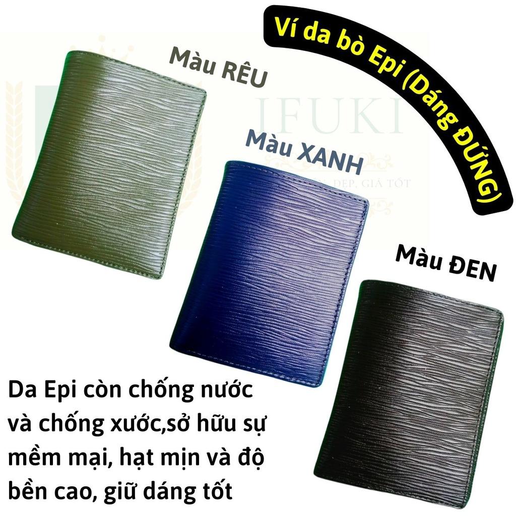 Ví nam da bò làm từ da Epi thật , cao cấp , nhỏ gọn , đẹp , dùng đựng thẻ , đựng tiền - Gồm 2 kiểu dáng đứng và ngang