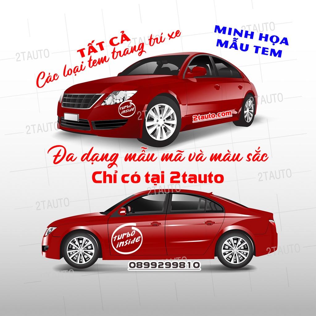 Sticker chữ TURBO tem dán trang trí ô tô xe hơi chống nước, chống phai màu, mẫu mã đa dạng độc đáo - MẪU 4