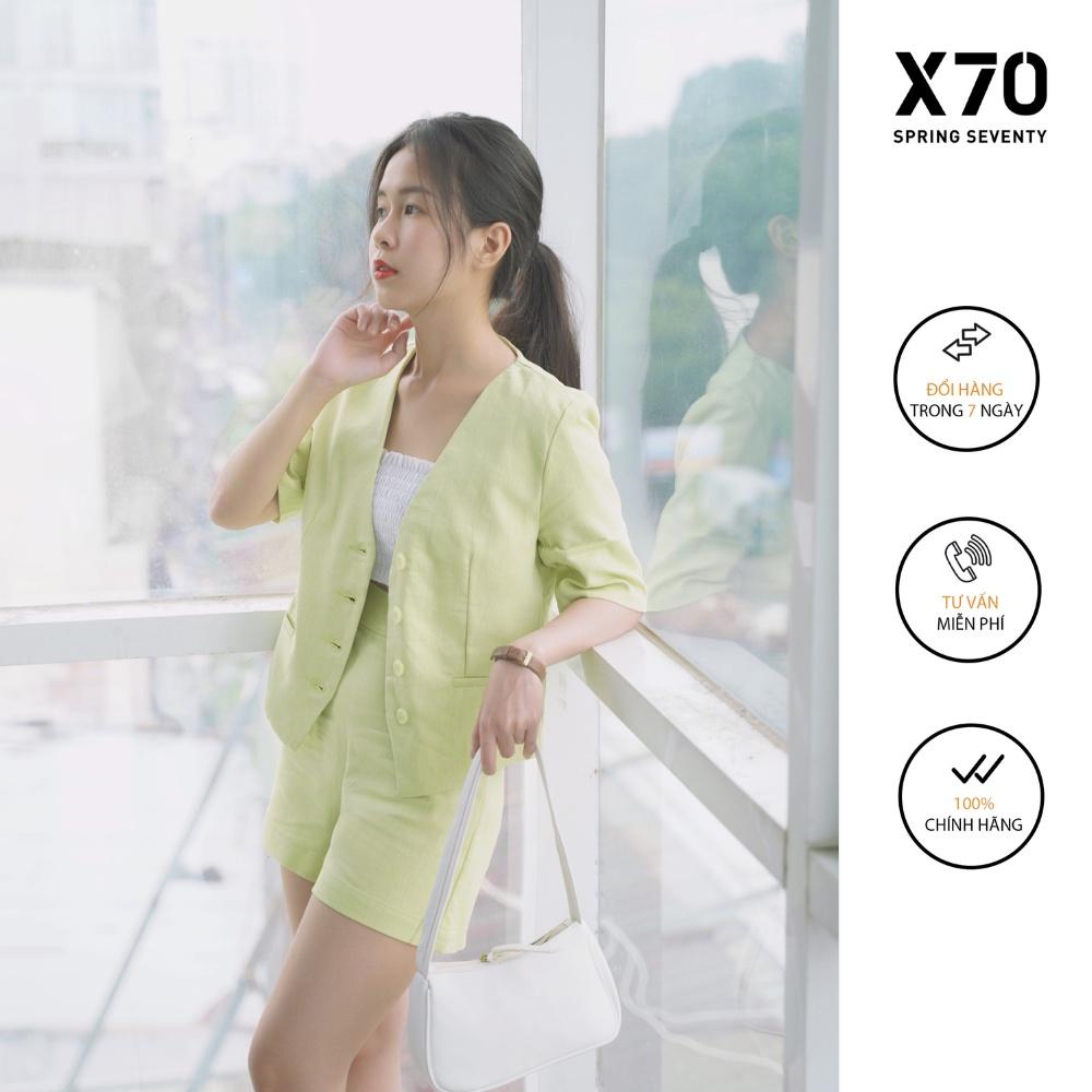 Áo Blazer Nữ Thiết Kế Tay Dài Có Túi Thời Trang X70 - 02700001
