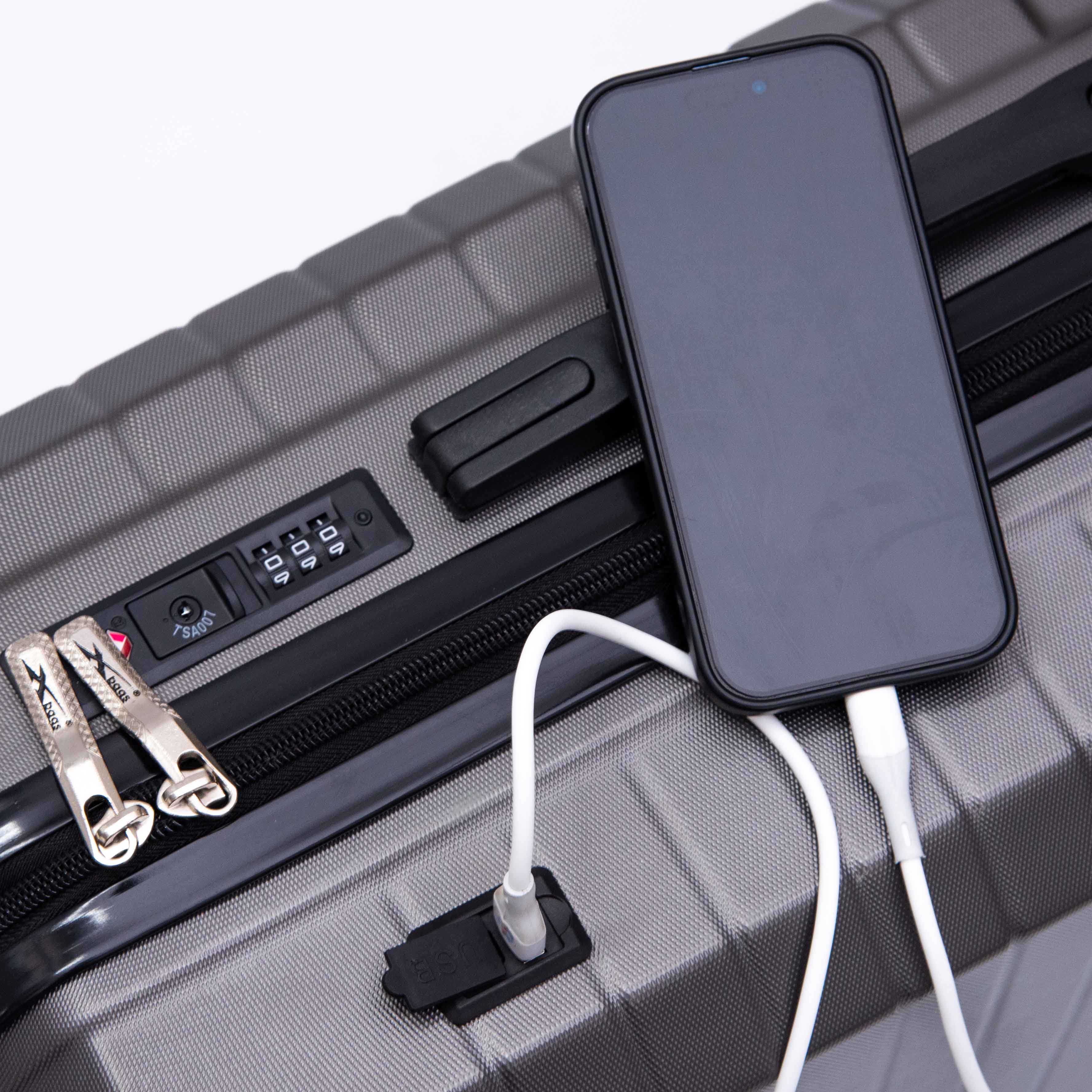 Vali xách tay 20 inch màu xám chì Xbags 6104