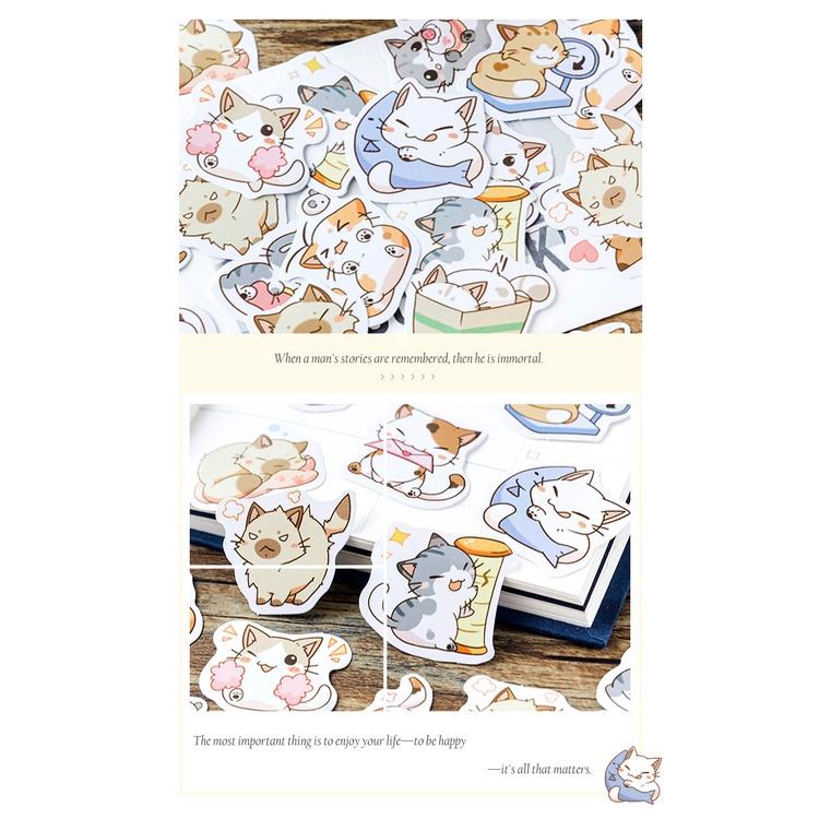 Stickers 45 miếng trang trí album ảnh, mũ bảo hiểm, cốc, quà tặng,.. (HÀNG LOẠI ĐẸP) nhiều phong cách lựa chọn