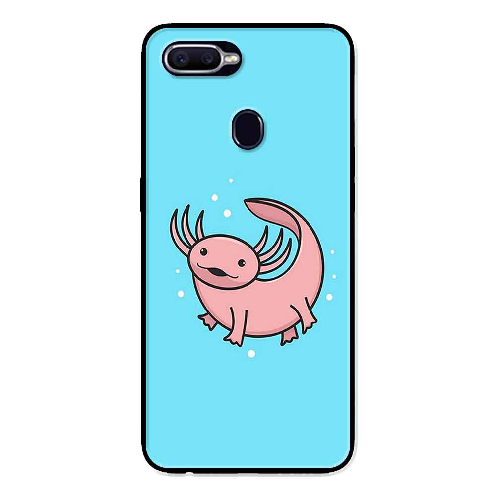 Ốp Lưng in cho Oppo A5s Mẫu Cá Cửu Sừng Hồng - Hàng Chính Hãng