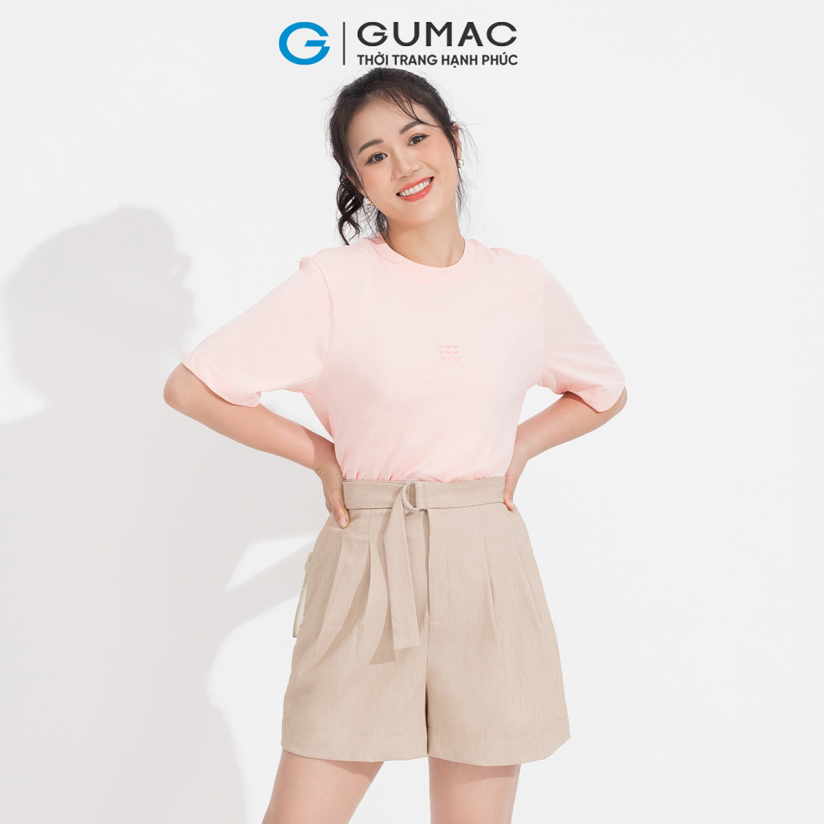 Quần dây lưng phối khoen GUMAC QD05042