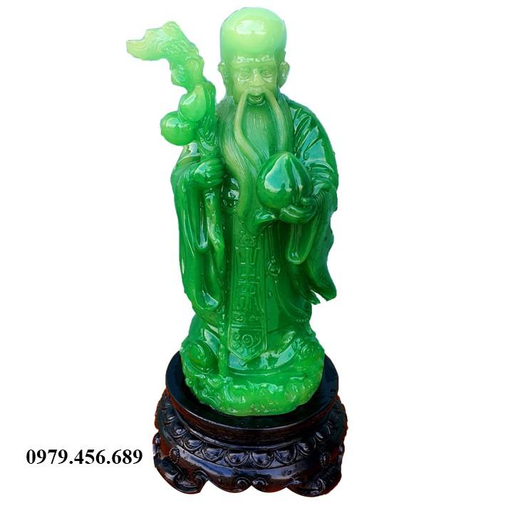 Tượng Phúc lộc Thọ Bộ Rời Màu Xanh