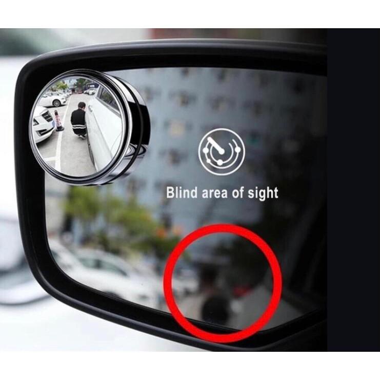 Bộ 2 gương chiếu hậu góc rộng 360 độ có thể điều chỉnh góc nhìn điểm mù cho xe hơi