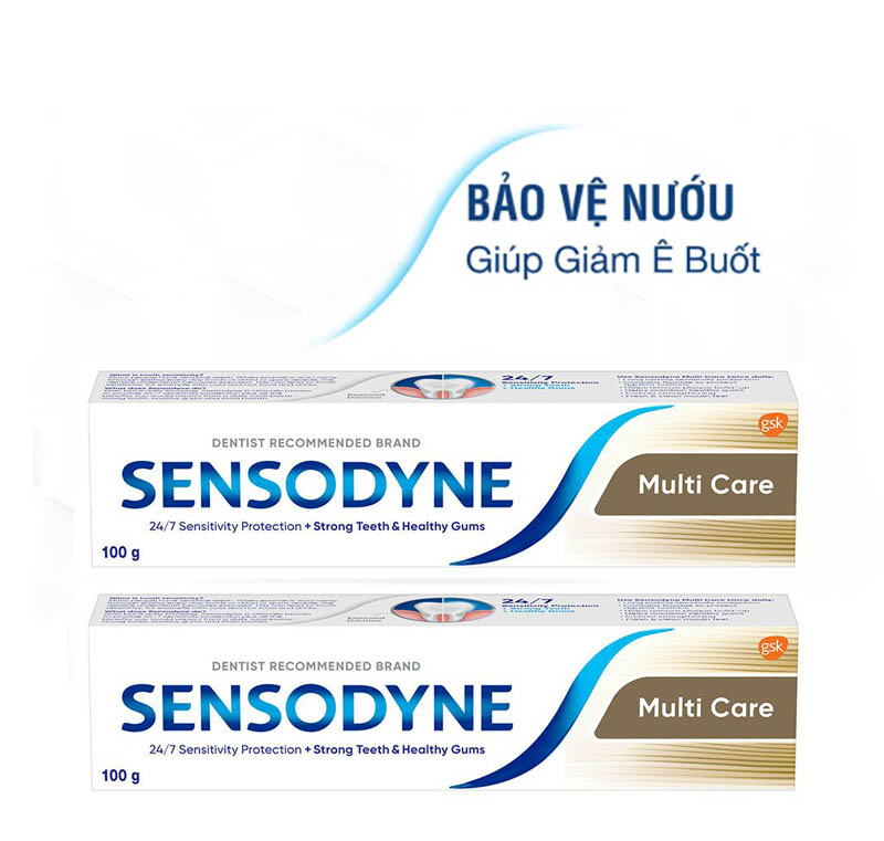 Combo 2 Kem đánh răng Sensodyne Multi care - Bảo vệ toàn diện