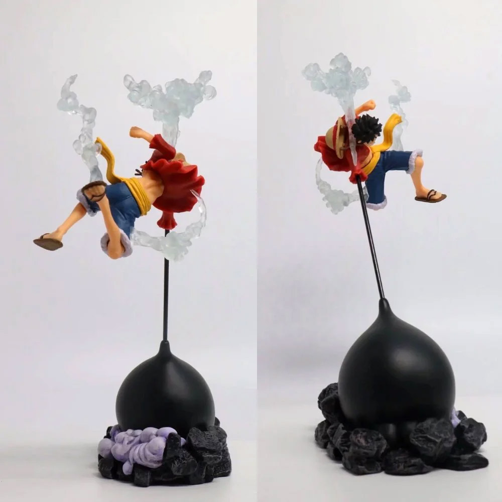 Mô Hình OnePiece Luffy nika gear 2 trạng thái chiến đấu cao 26cm nặng 300
