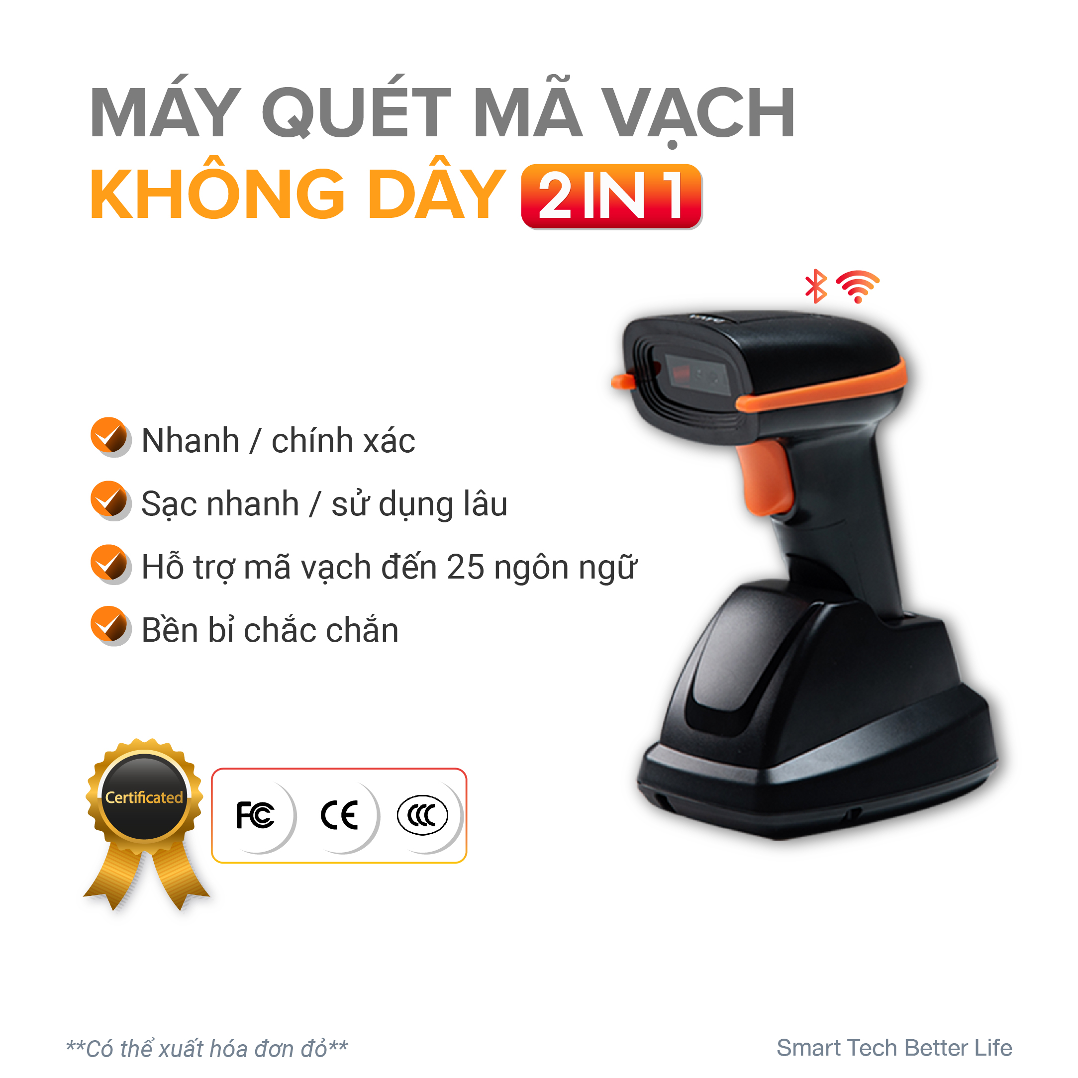 Máy quét mã vạch không dây Vscan- VAYO