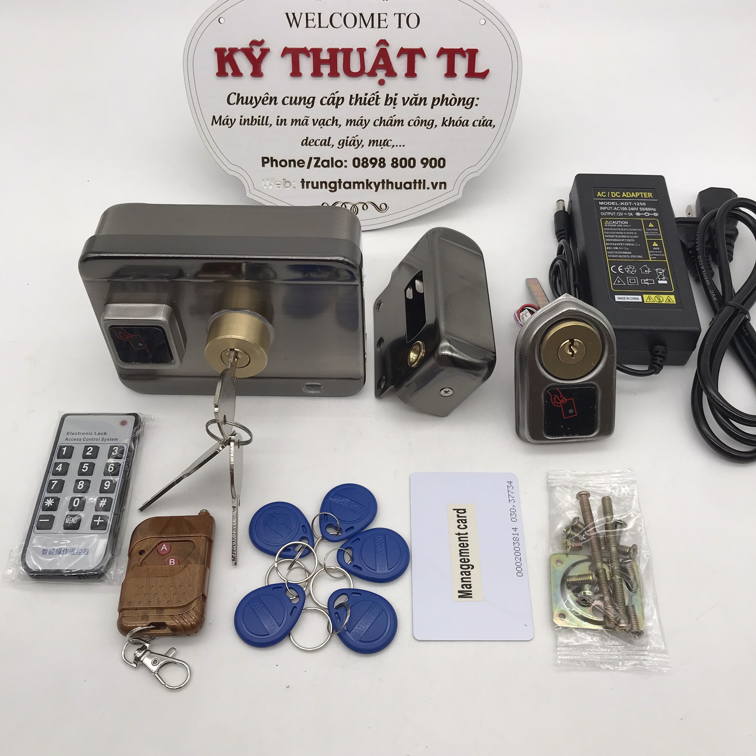 Khóa cổng điện tử dùng thẻ từ AXL-062