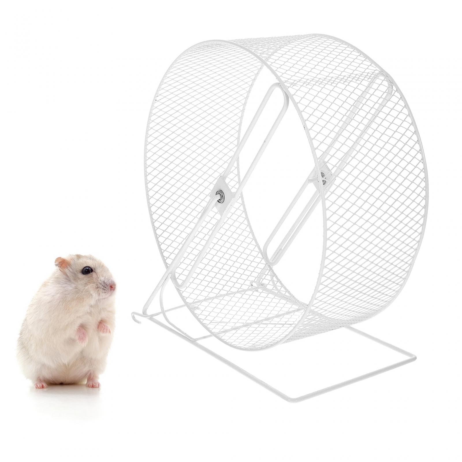 Hamster Wheel Jogging Wheel Toy Anti Slip Round Training Sports Mute Hamster Running Wheel Roller for Hedgehog, Squirrel, Gerbil, Rat