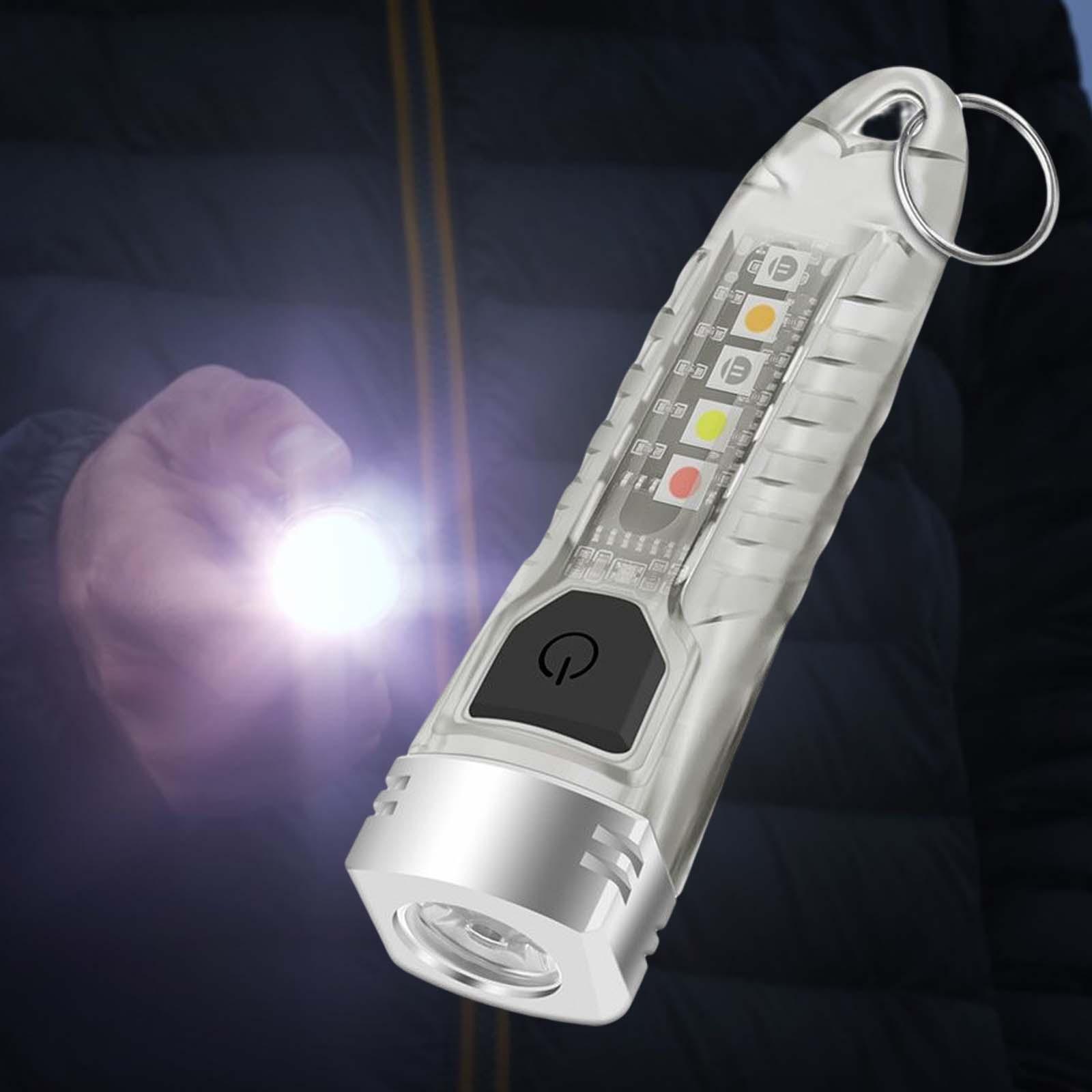 LED Light Waterproof with Key Chain and 12 Modes for Backpacking