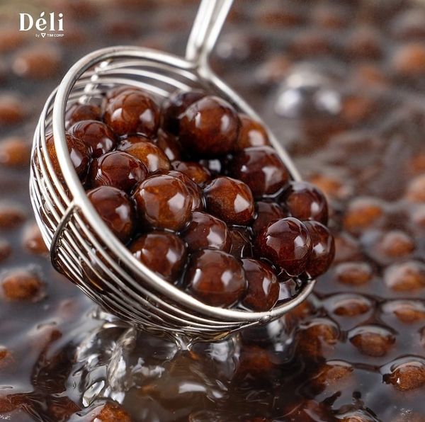 Combo đường đen hạt + trân châu caramel Déli [ GIÁ SIÊU RẺ ]  dùng làm sữa tươi trân châu đường đen , trà sữa,...