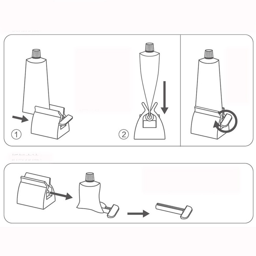 Dụng cụ lấy kem đánh răng tiêt kiệm hiệu quả phụ kiện nhà tắm ( giao màu ngẫu nhiên )