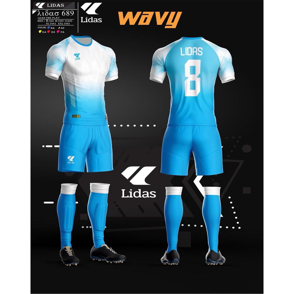 Bộ quần áo thể thao đá bóng Nam - Nữ WAVY của LIDAS SPORT cao cấp - Nhiều màu sắc