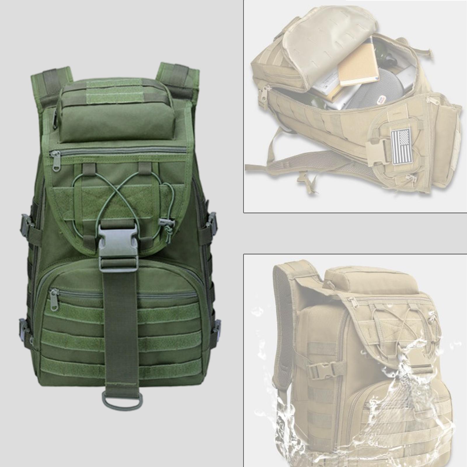 Backpack Waterproof Outdoor Hiking Rucksack Khaki