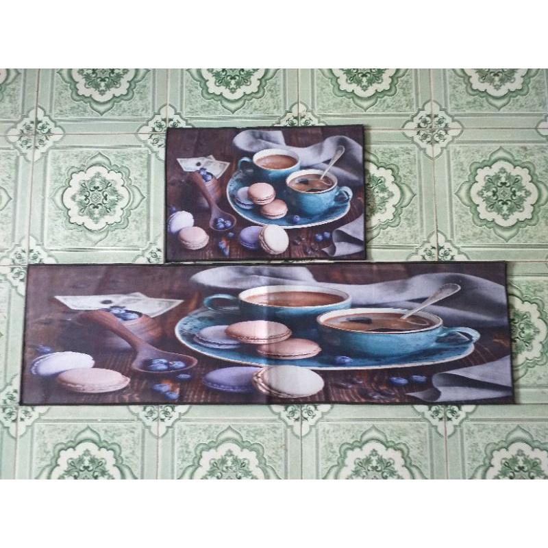 Thảm Bếp Bộ Đôi - Lót Chân Chống Trượt - SET 2 CÁI ĐẾ DÀY HÀNG CAO CẤP