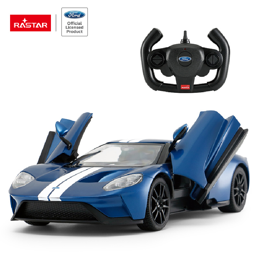 Đồ Chơi Xe Điều Khiển 1:14 Ford Gt Có Thể Mở Cửa Xanh Dương RASTAR R78100/BLU