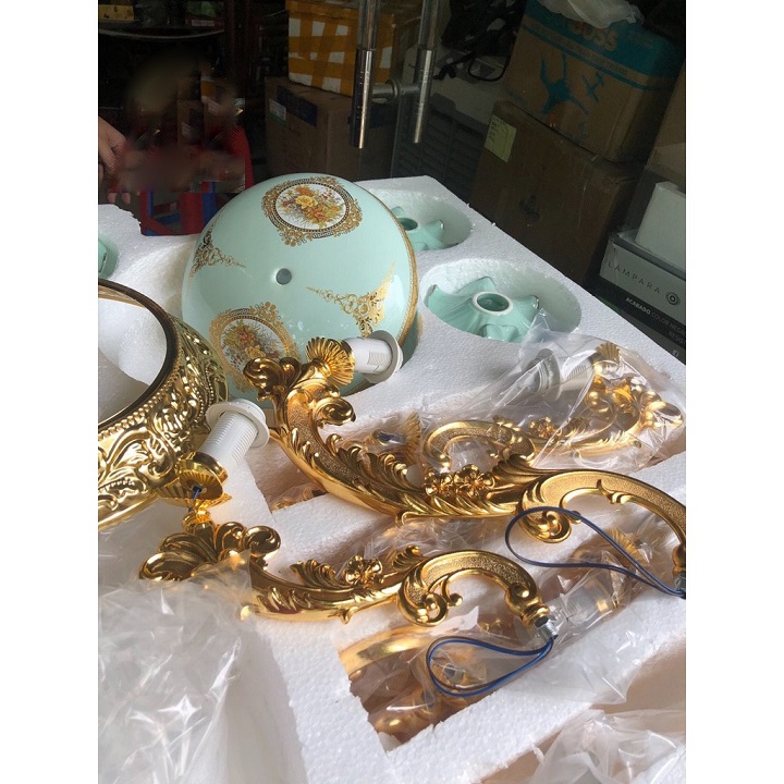 Đèn chùm trang trí 15 tay cao cấp phong cách châu âu hiện đại sang trọng