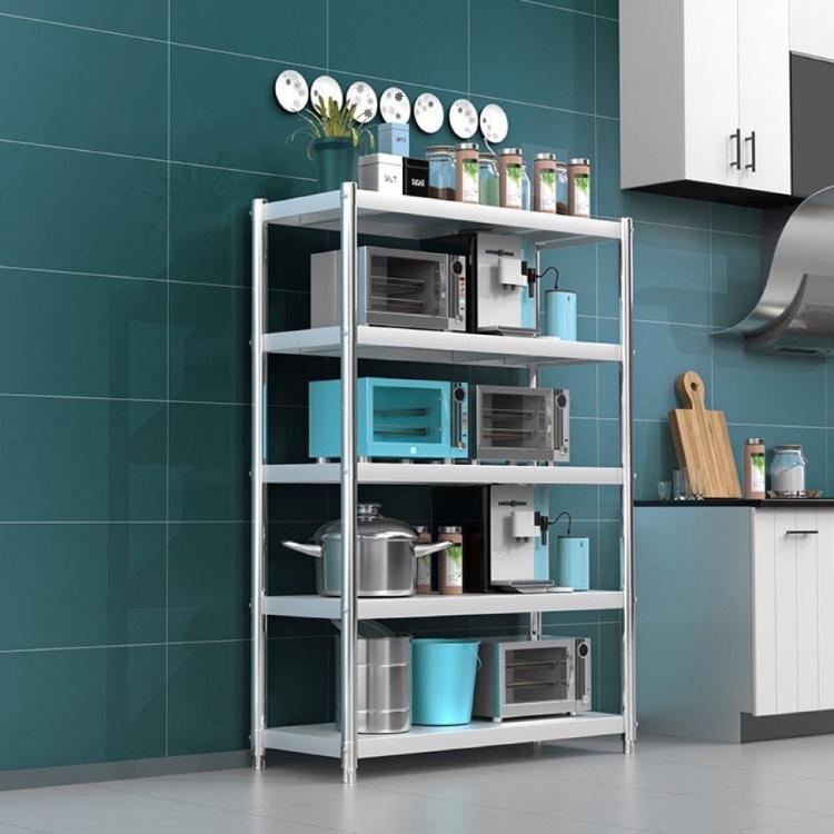 Kệ Inox 304 để đồ nhà bếp, để lò vi sóng đa năng 4, 5 tầng thông minh