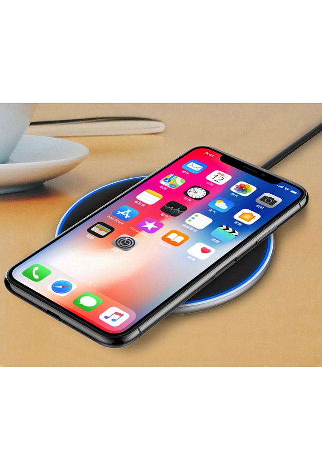 QUÀ TẶNG NGƯỜI ĐANG YÊU - SẠC KHÔNG DÂY  MẶT GƯƠNG CHO IPHONE VÀ THIẾT BỊ ANDROID FULL TÚI HỘP MÀU HƯỜNG LÃNG MẠN