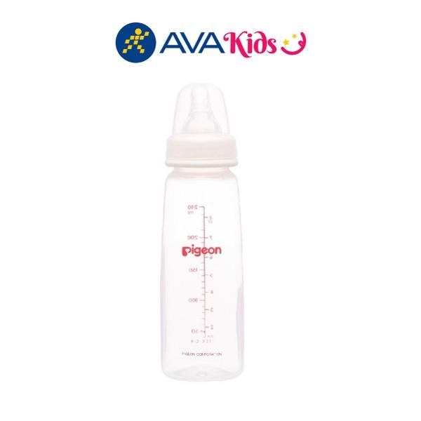 Bình sữa cho bé Pigeon vuông 240ml - Hàng Chính Hãng