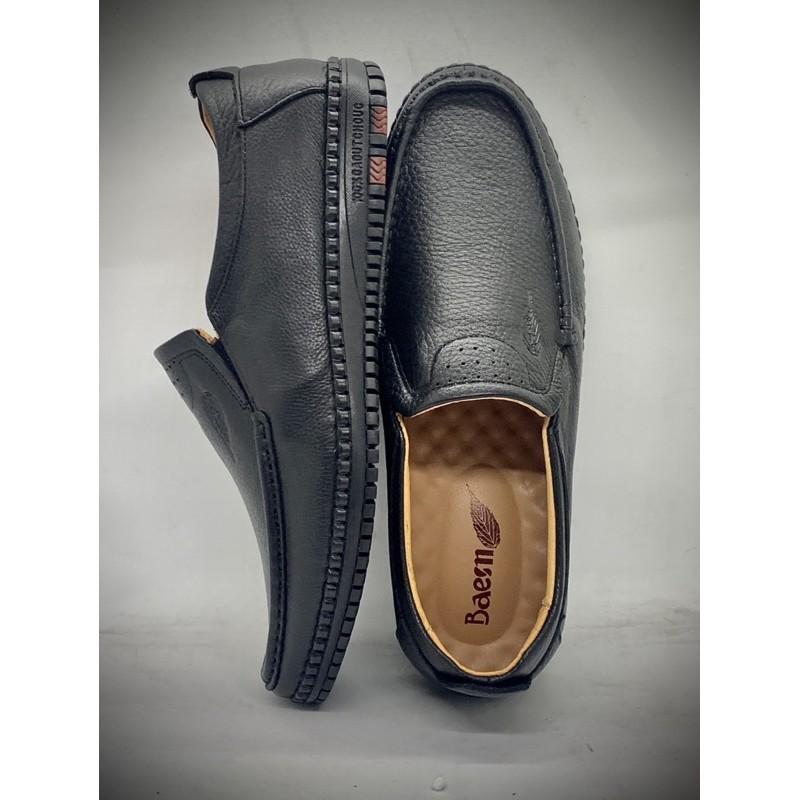 Giầy lười nam siêu mềm Tomshoes, cam kết da thật 100%