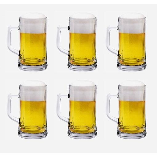 BỘ 6 CỐC THỦY TINH OCEAN MUNICH BEER MUG P0840 - 360ML