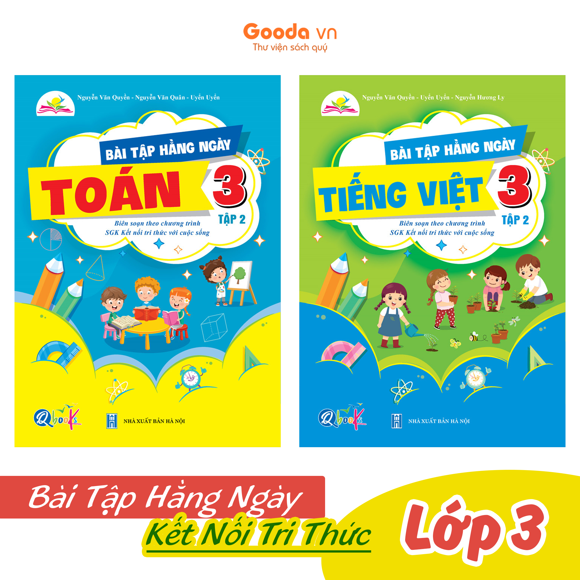 Combo Bài Tập Hằng Ngày Toán, Tiếng Việt Lớp 3 - Kết Nối Tri Thức - Học kì 2