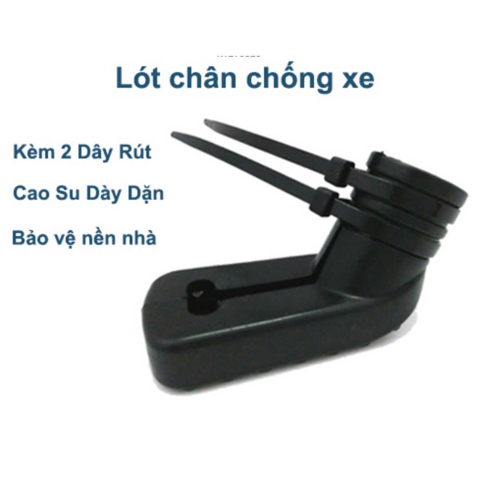 [Combo 10] Lót Bọc Chân Chống Xe Máy Hàng Chính Hãng - Cao Su Chống Trầy Nền Nhà - Kèm Dây Rút Màu ngẫu nhiên- Chất Liệu Dày Dặn Bền Đẹp