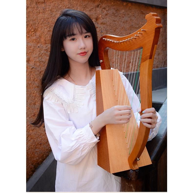 (CÓ VIDEO) ĐÀN HARP (HẠC CẦM, ĐÀN HẠC) 19 DÂY gỗ mahogany CHẤT LƯỢNG CAO ÂM THANH TỐT