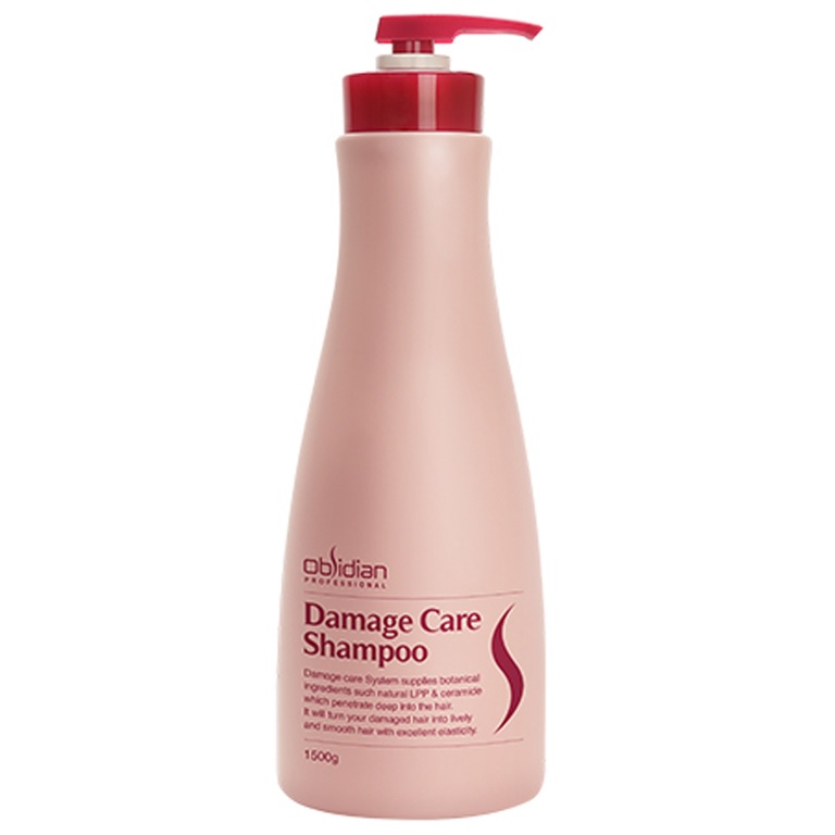 Dầu gội tái tạo tóc hư tổn Obsidian Demage Care Shampoo Hàn Quốc 1500ml