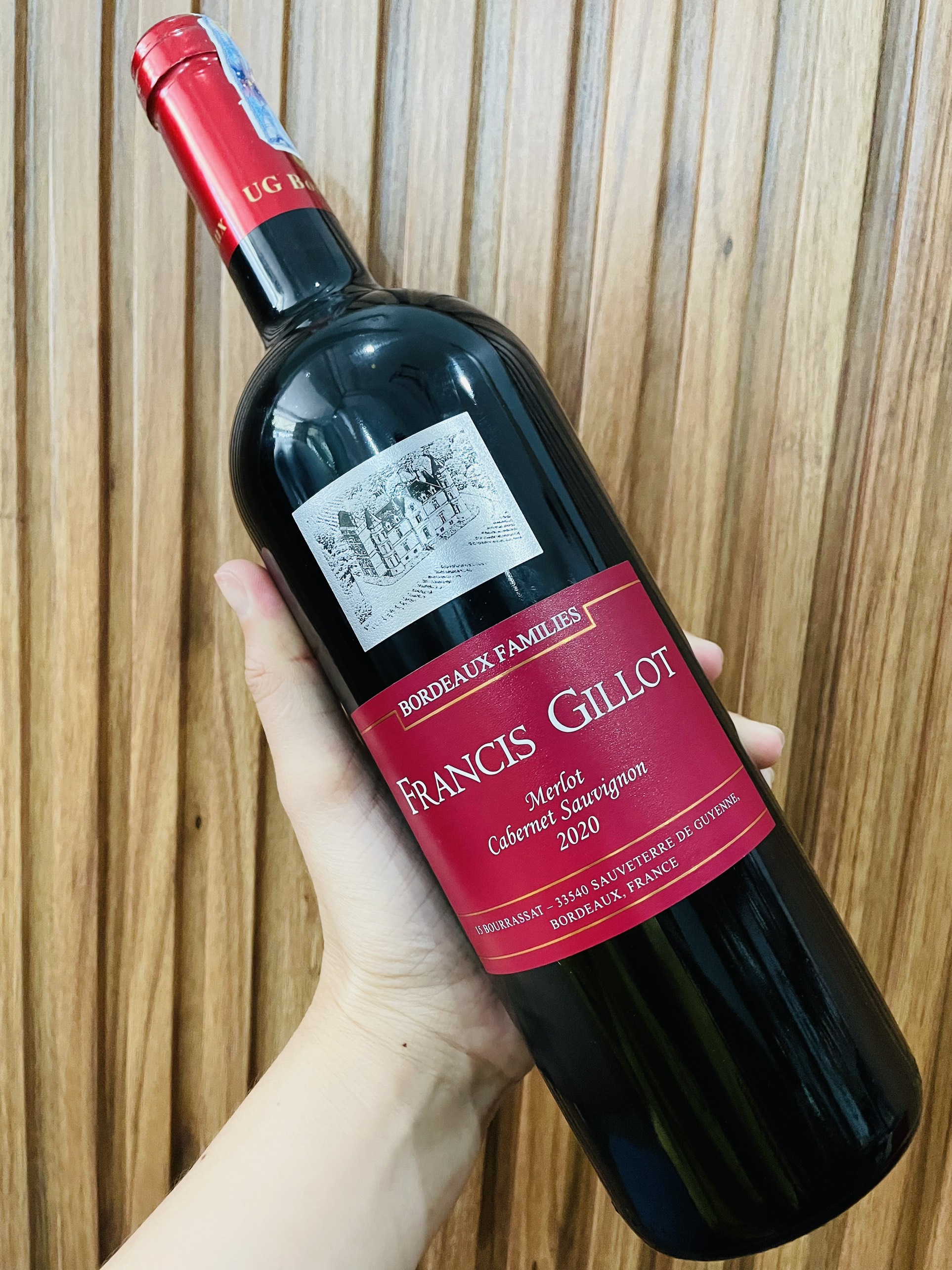 Vang Pháp Francis Gillot Merlot Cabernet 13,5%