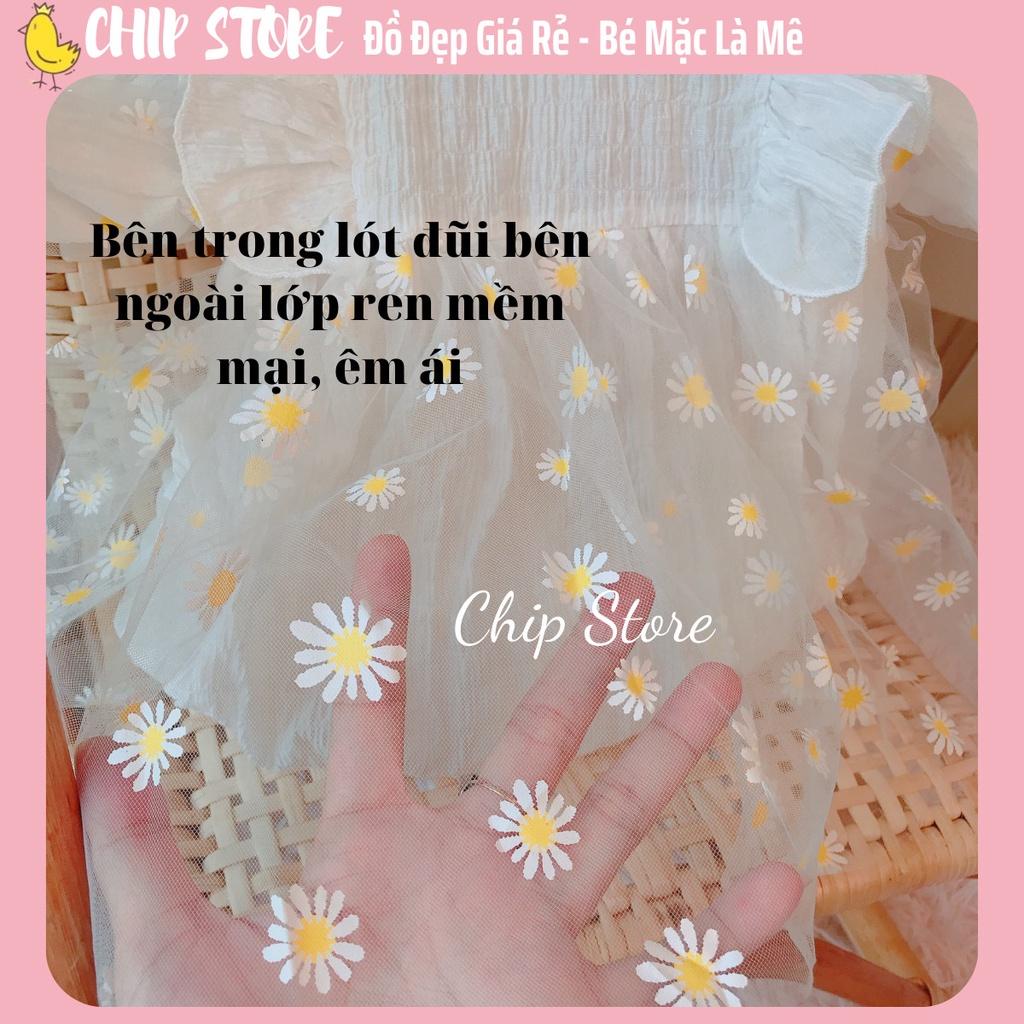 Váy công chúa bé gái sơ sinh ren trắng mềm mại cho bé mặc đầy tháng siêu thôi nôi đáng yêu