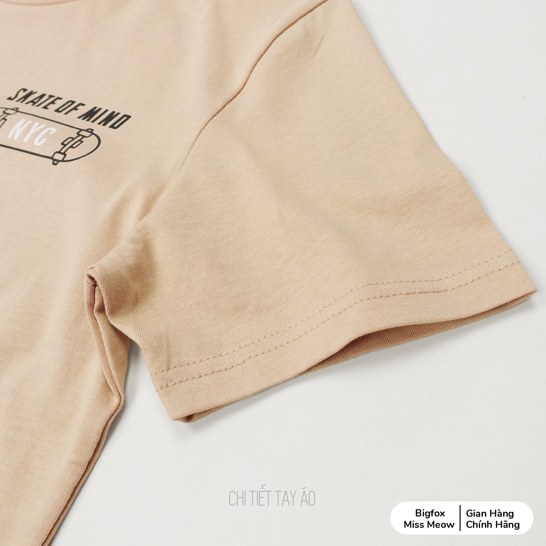 Bộ thun cho bé trai Bigfox Miss Meow size đại mặc hè dáng cộc tay xuất Hàn chất cotton in Skate cỡ 12,13,14,15 40kg 50kg 1934