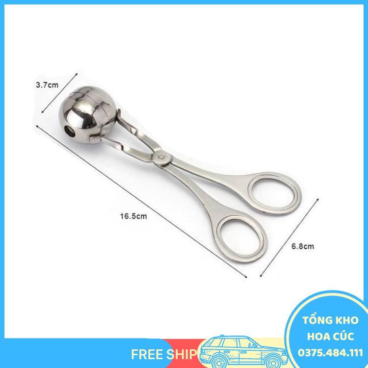 Dụng Cụ Làm Thịt Viên, Cá Viên Inox Đa Năng - Thiết Kế Vừa Tay Cầm - Tiện Dụng Hình Tròn - Vận Chuyển Miễn Phí Toàn Quốc