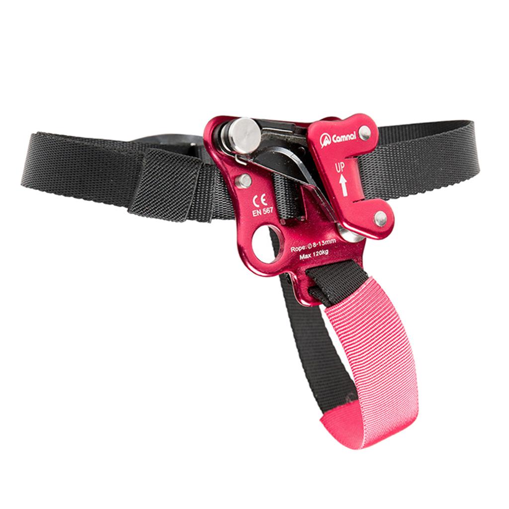 Outdoor Foot Ascender Tree Rock Climbing Riser Mountaineering Carving Rope Gear