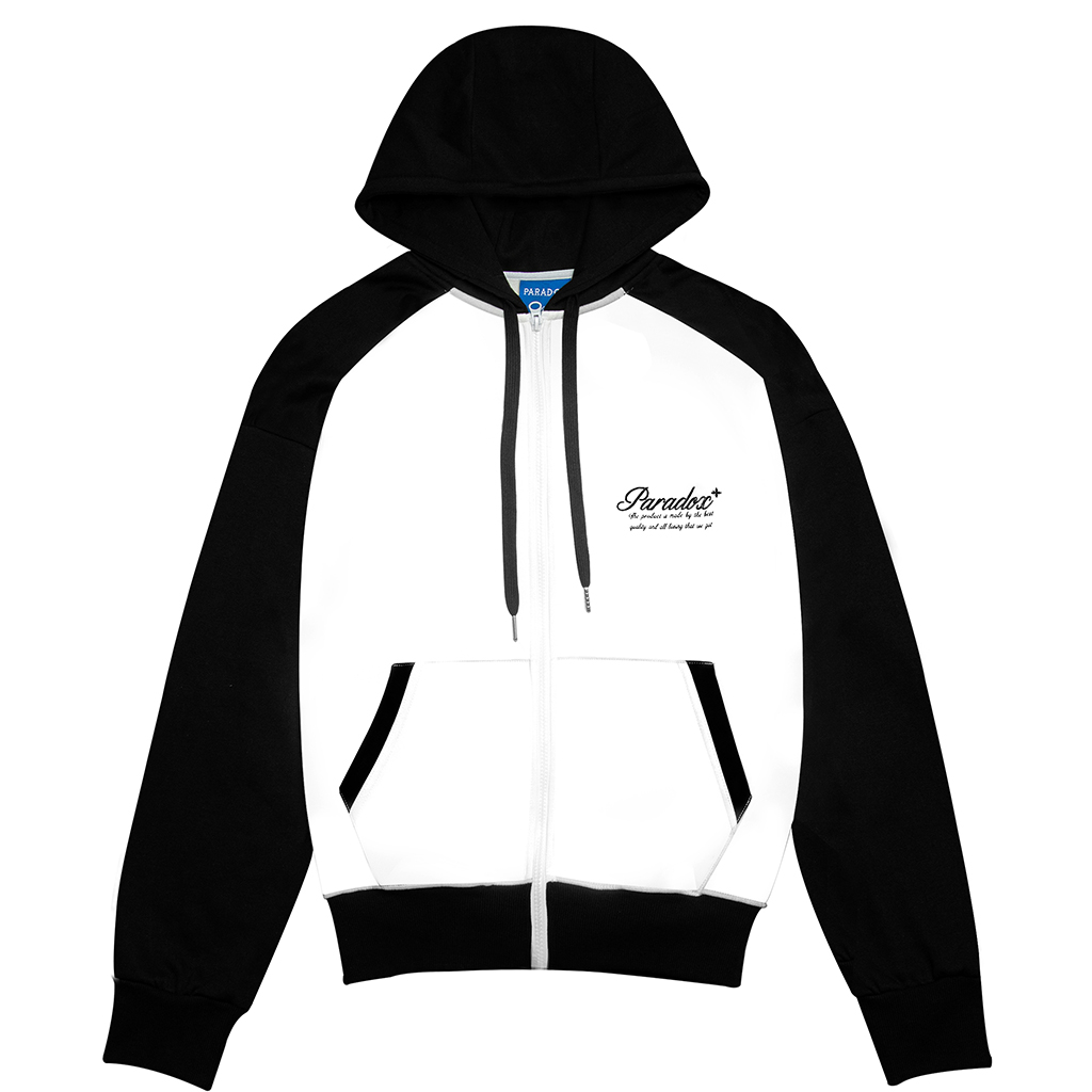 Áo hoodie Paradox MANDATORY ZIP HOODIE - Đen