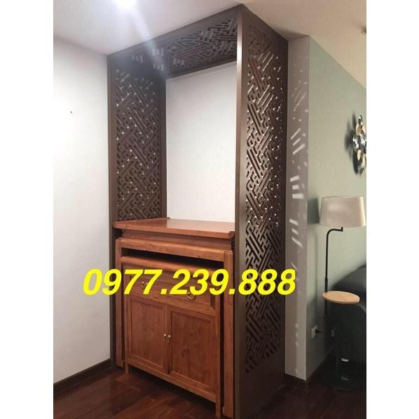 Bàn thờ gỗ sồi 127cm giá xưởng sản xuất
