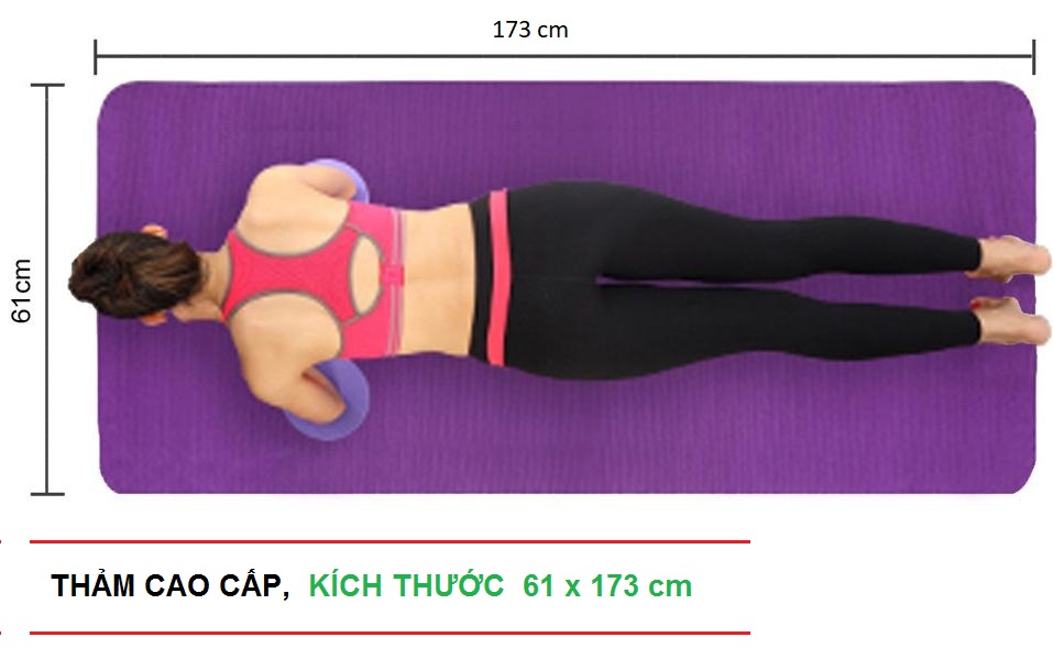 Thảm tập YOGA , thảm tập GYM cao cấp, độ bám cao, dễ dàng giặt sạch