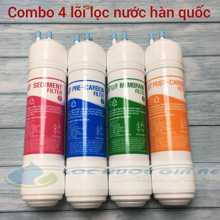 bộ 4 lõi hàn quốc- lõi đúc cây nước 61a3 - bộ lõi lọc hàn quốc