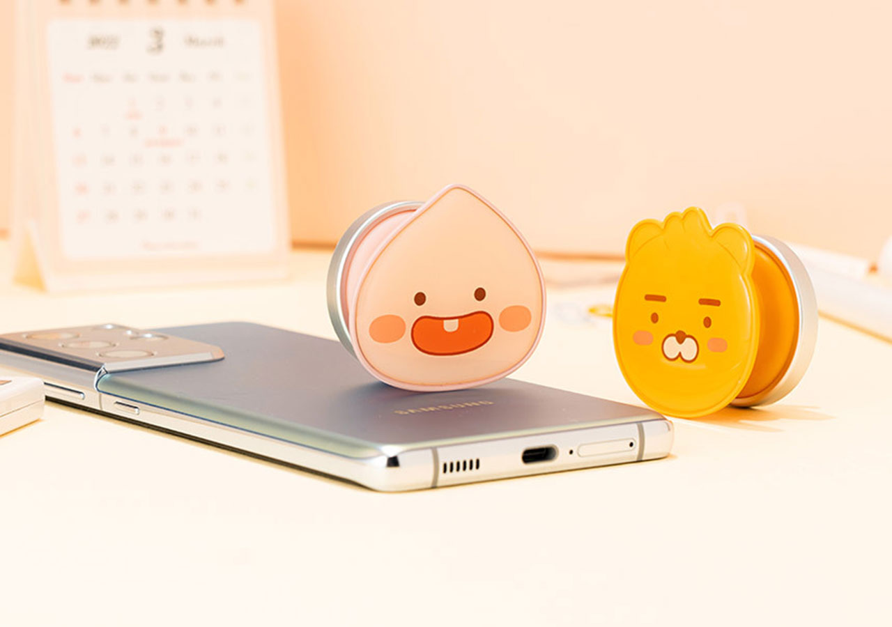 Miếng Dán Đỡ Điện Thoại Little Ryan &amp; Apeach KAKAO FRIENDS - Hàng chính hãng